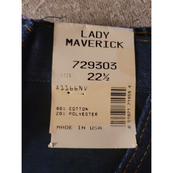 Lady Maverick Women's Elastic Waist Dark Blue Wash Jeans Size 22 1/2 USA New - Picture 5 of 5